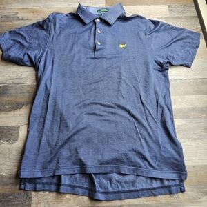 Peter Millar X The Masters Golf Navy Blue Polo Shirt Men's Medium